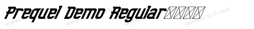 Prequel Demo Regular字体转换